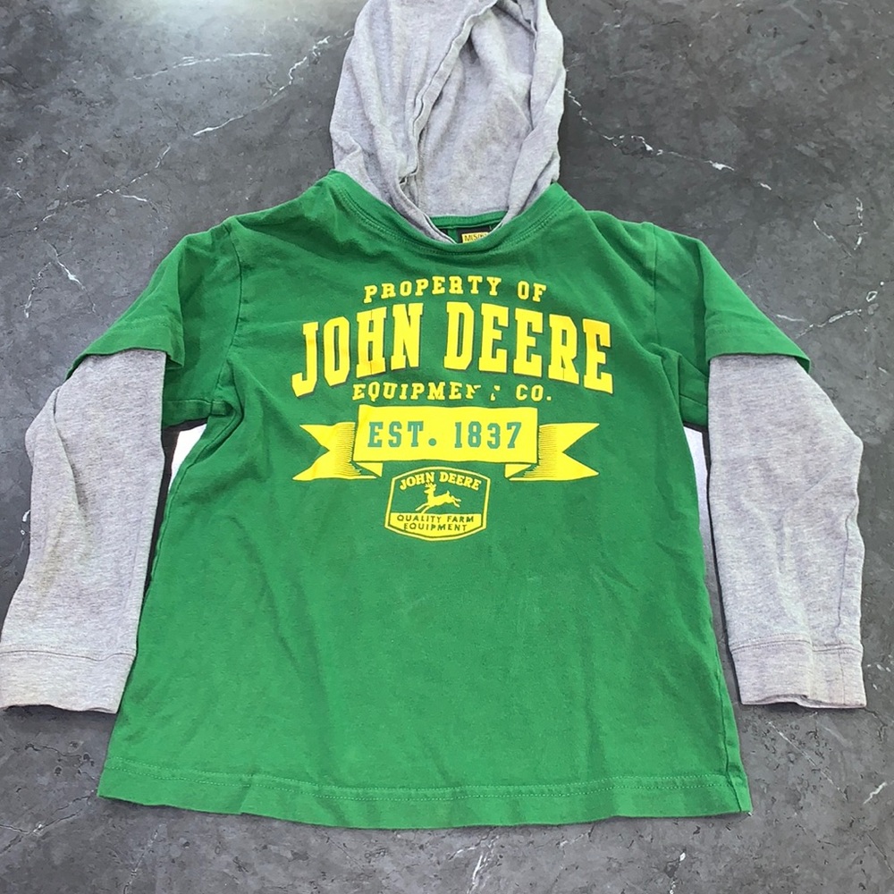 John Deere Long sleeve Hoodie Shirt 5/6
